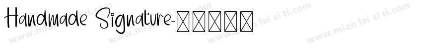 Handmade Signature字体转换